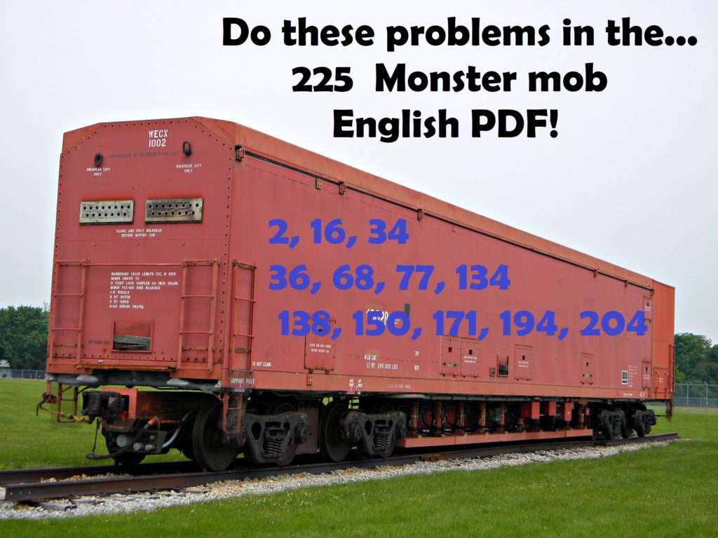 1. Abandoned boxcar: Test out problems – Ask The Professor